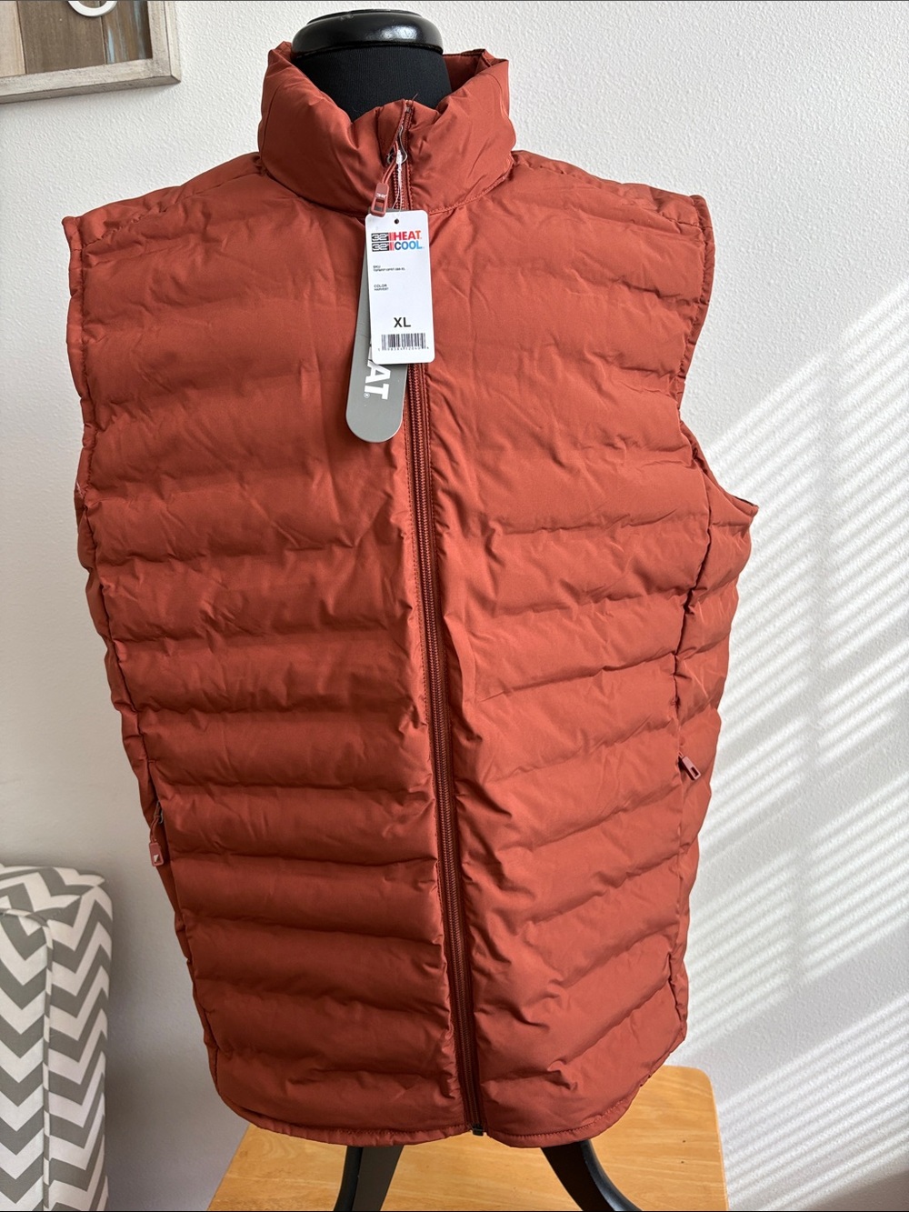 32 Degrees NWT Men's Quilted Puffer Vest in Harvest Size XL